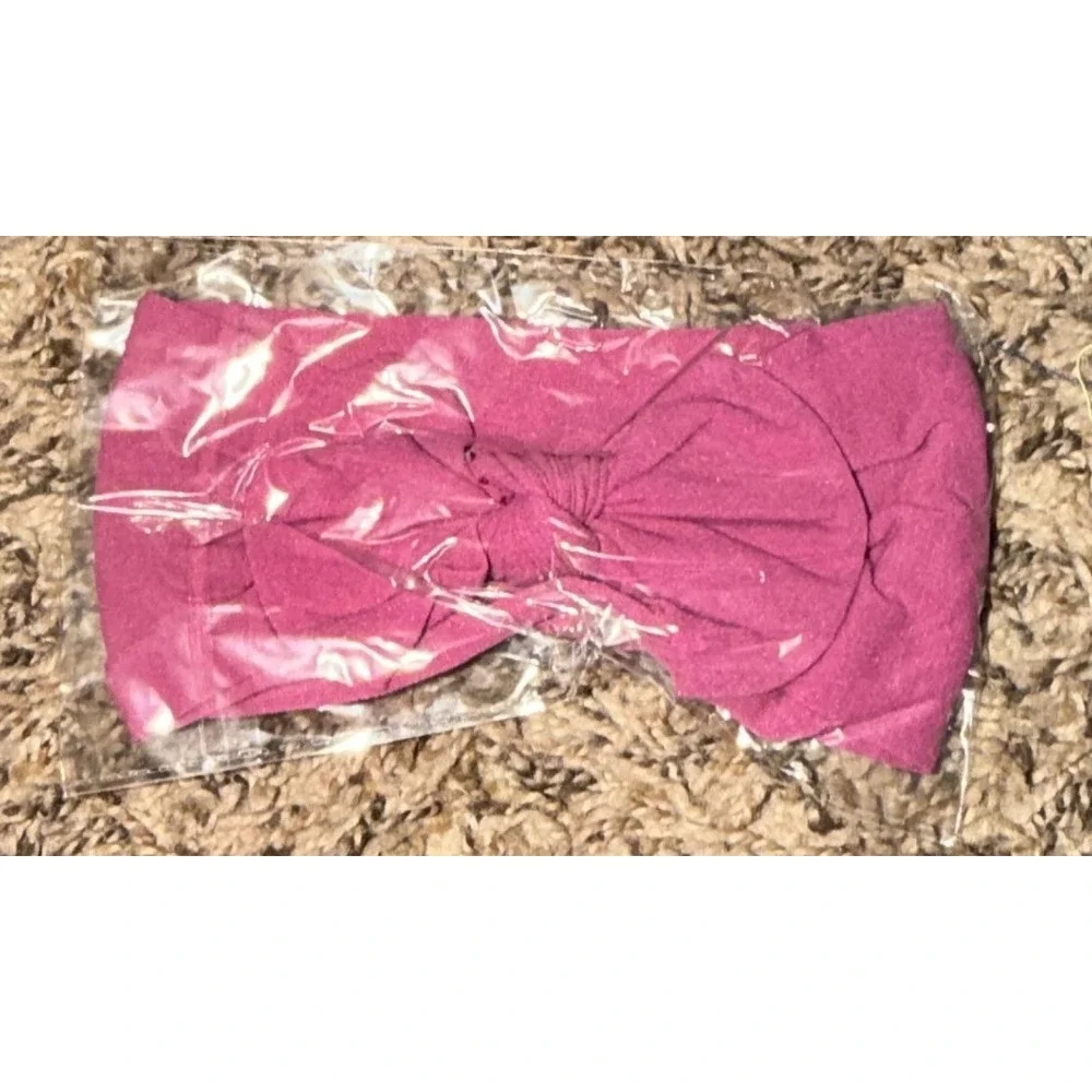 Unbranded-Four Baby-Toddler Girl Headbands-Pink (NWT)